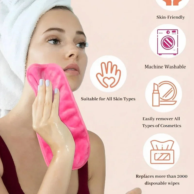 Makeup Remover Pads Reusable Cotton Face Towel Microfiber Facial Towels Make Up Cloth Face Cleaner Cleaning Wipes Beauty Tools