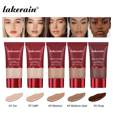 Matte Foundation Base Blur Soft Focus Matte Full Coverage Natural Fit Face Makeup Lightweight Long-Lasting Concealer BB Cream